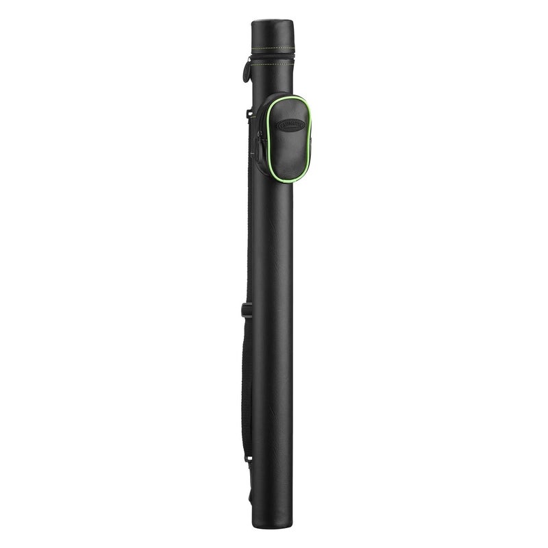 Casemaster Q-Vault Supreme Billiard/Pool Cue Hard Case, Holds 1 Complete 2-Piece Cue (1 Butt/1 Shaft), Black with Green Trim - Image 3